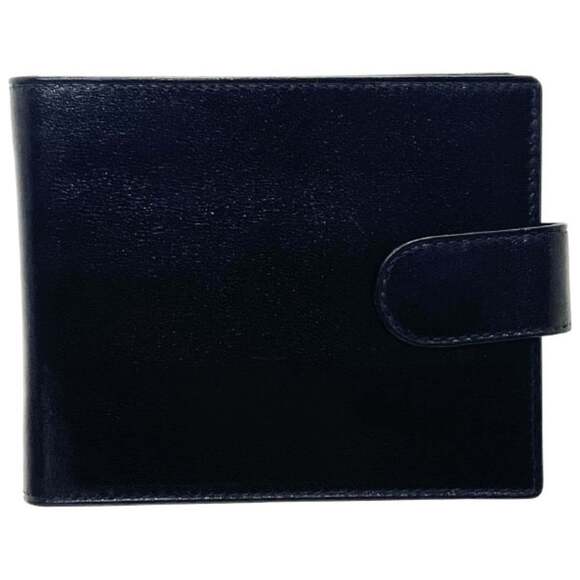 Gucci Card Case Leather Bifold Holder Black GUCCI Business Case AA-16424